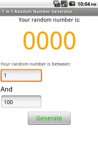 7 in 1 Random Number Generator截图1
