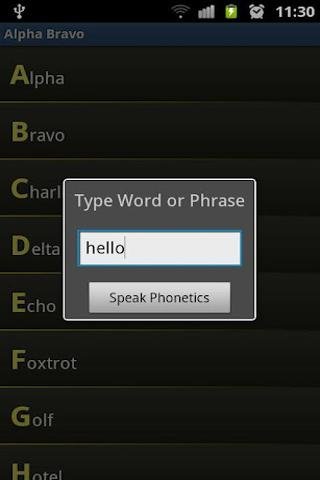 Alpha Bravo Phonetic Alphabet截图5