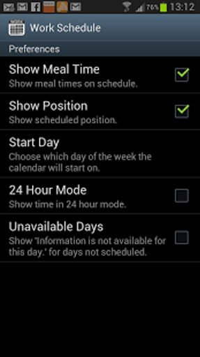 Work Schedule截图10