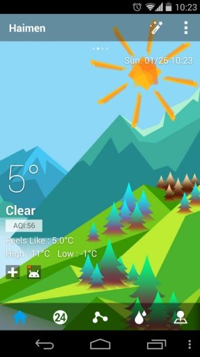 Mount Background GO Weather截图2