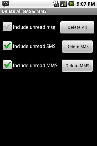 Clear All SMS &amp; MMS (Free)截图2