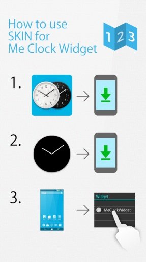 Square glass clock -Me Clock截图4