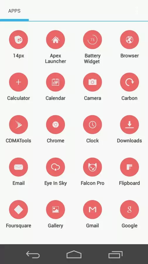 Flatcons Red Icon Pack截图2