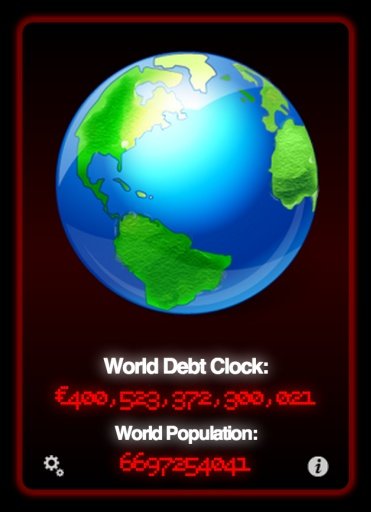 World Debt Clock Real Time HD截图1