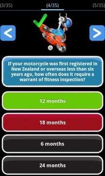 NZ Motorcycle Driver Test Lite截图