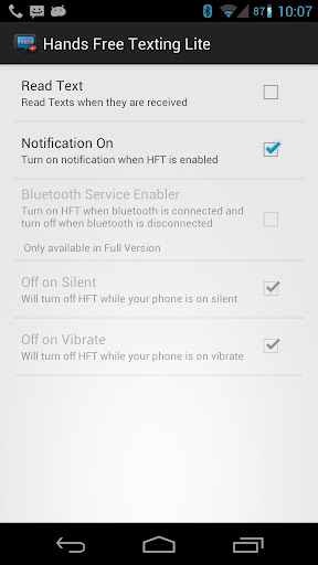 HFT Lite (Hands Free Texting)截图1