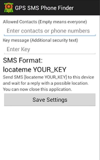 GPS SMS Phone Finder截图1