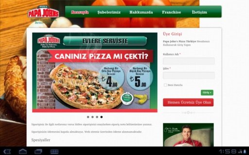 Papa John's Turkiye截图2