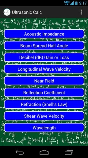 Ultrasonic Calcculator截图4