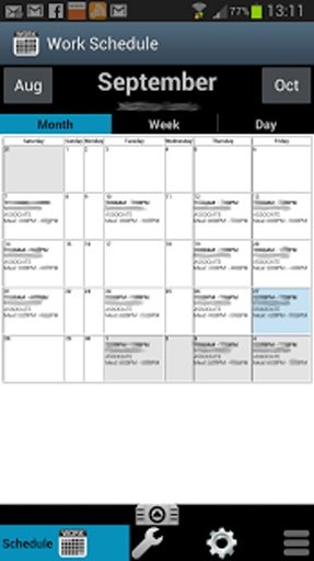 Work Schedule截图8