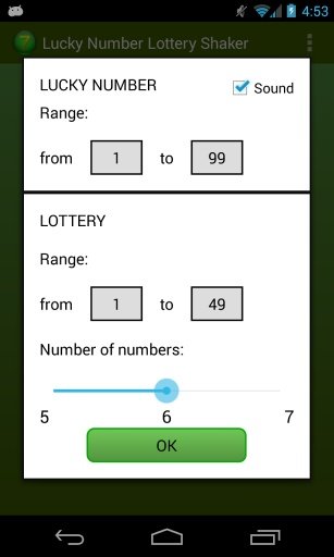 Lucky Number Lotto Shaker截图2