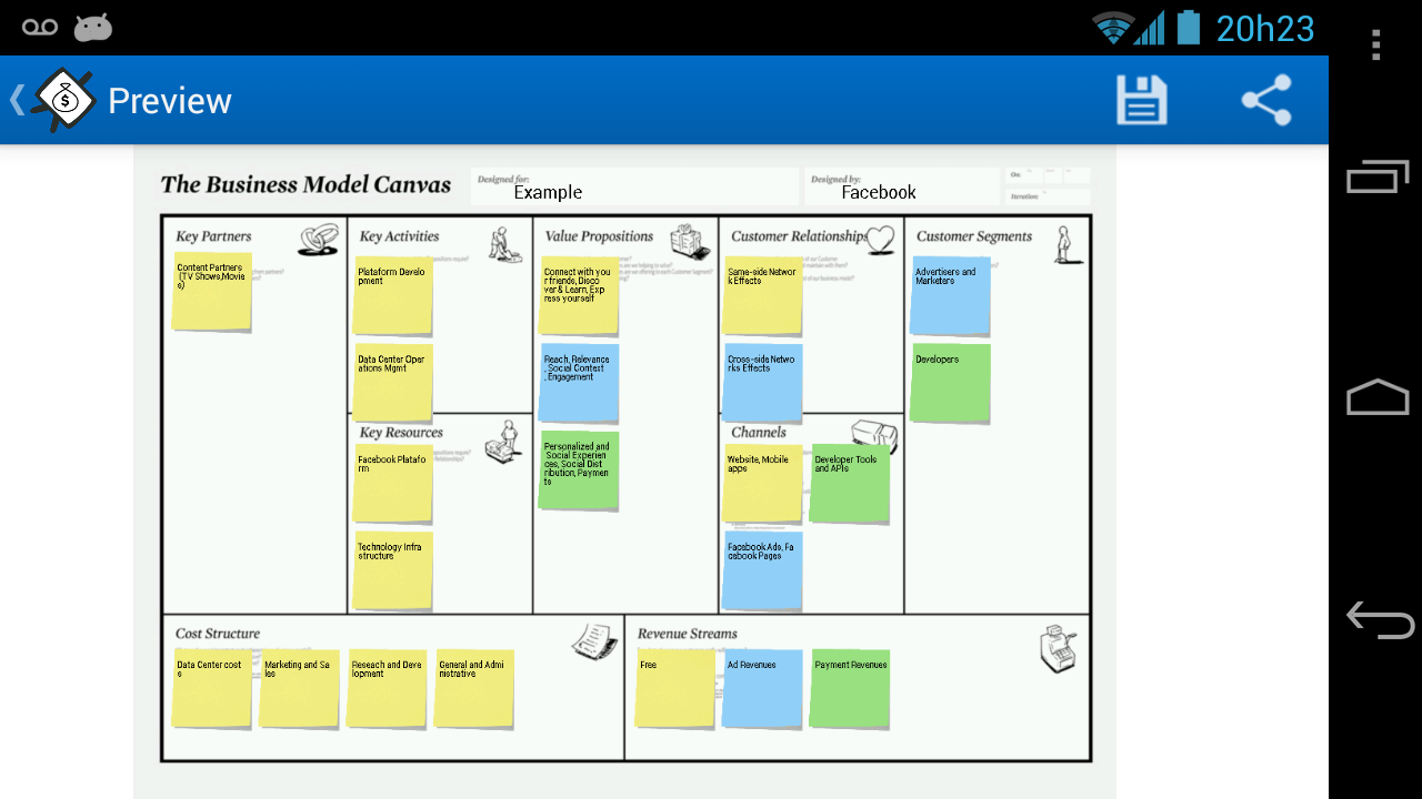 Business Model Canvas Manager截图2