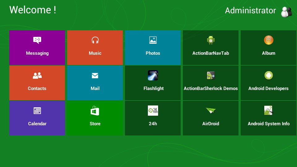 Fake Windows 8 Launcher Theme截图1