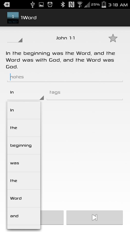 1Word Bible Reader (NIV)截图4