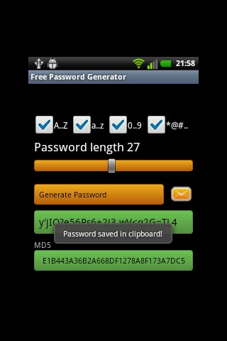Free Password Generator截图2