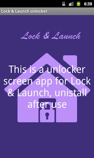 Lock &amp; Launch unlock截图1