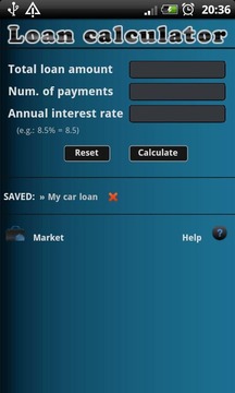 Loan calculator截图