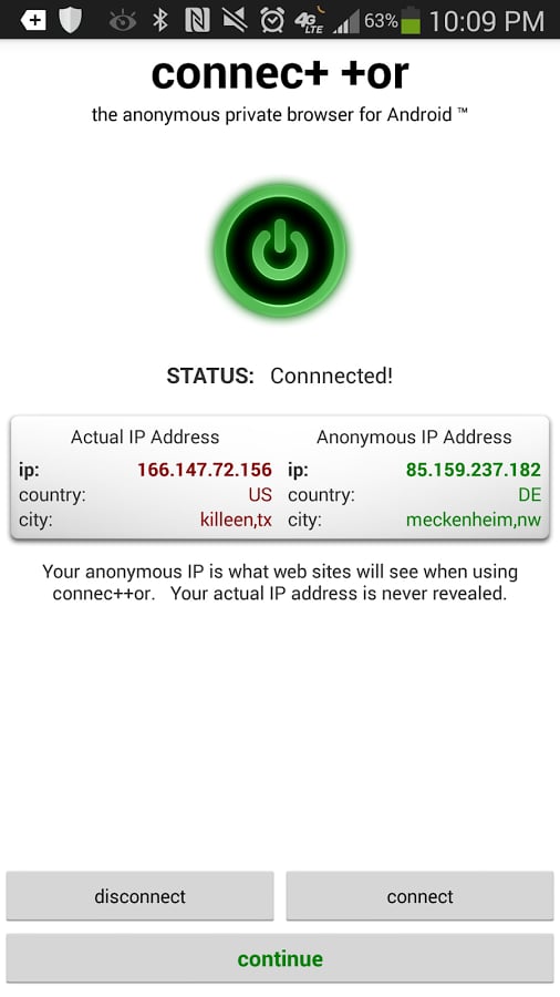 Connect TOR Private Brow...截图1