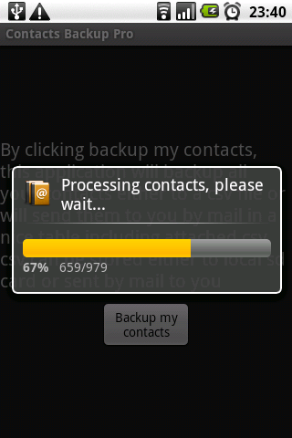 Contacts Backup Trial截图1