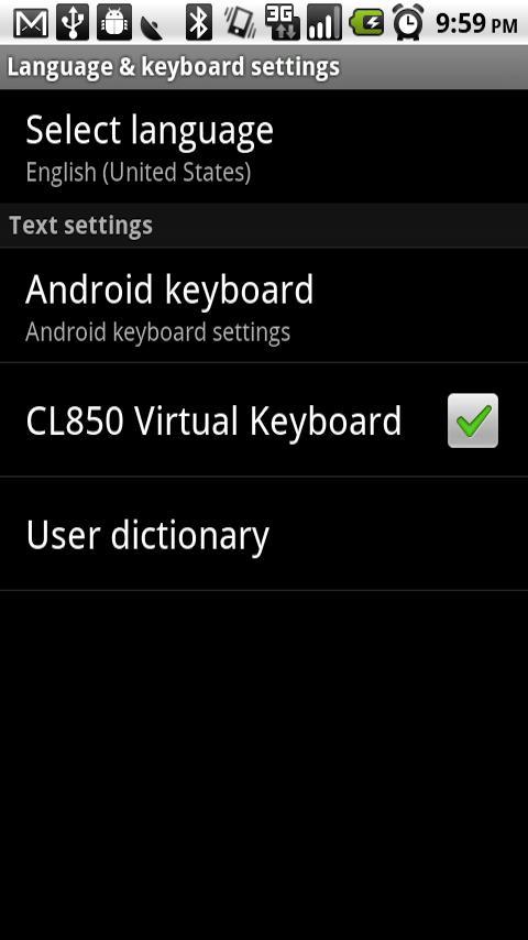 CL850 Bluetooth Keyboard Demo截图3