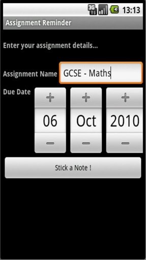 Assignment Reminder Widget截图3