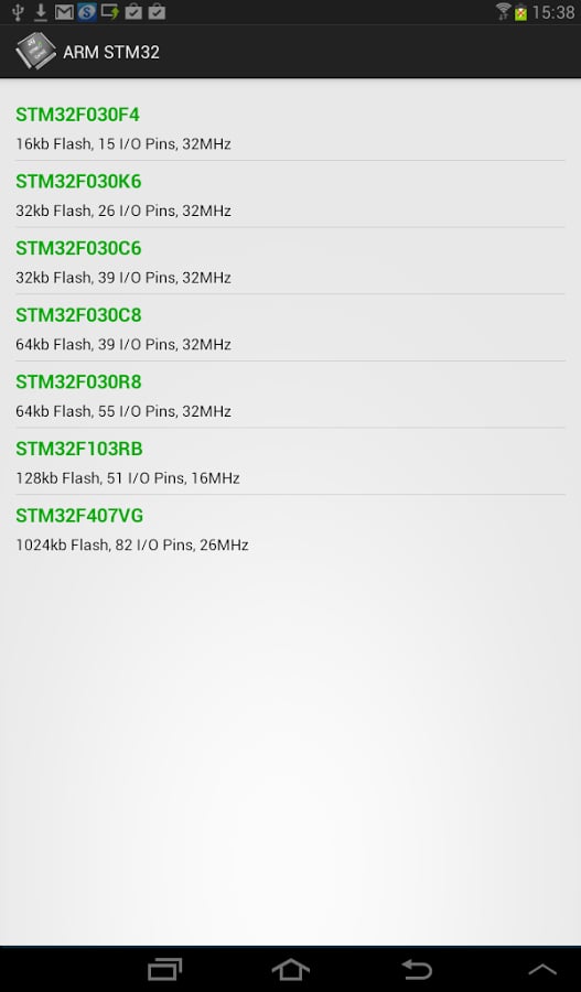 ARM STM32 Database截图7