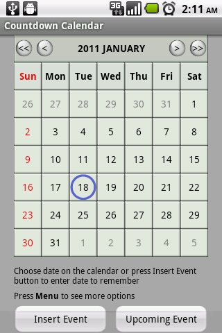 Countdown Calendar Lite截图4