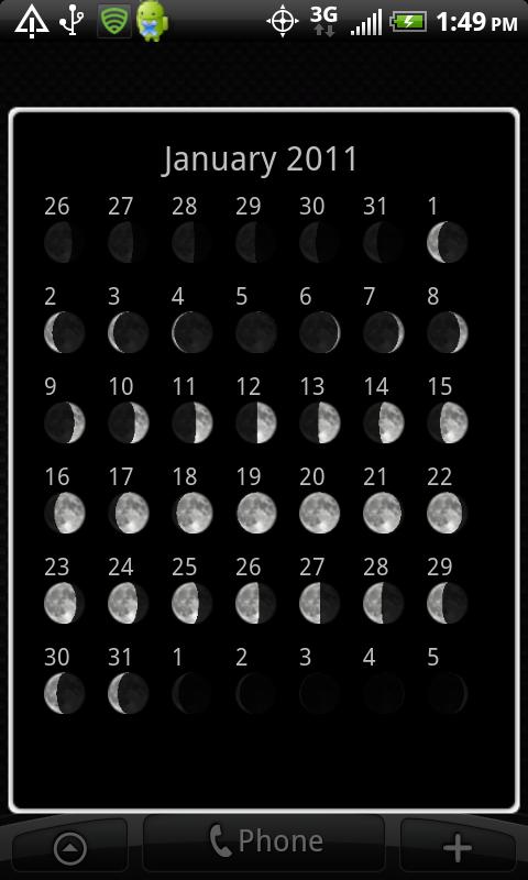 Moon Phase Widget Free截图4