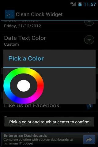 Clean Clock Widget截图4