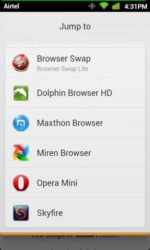 Browser Swap Lite截图5