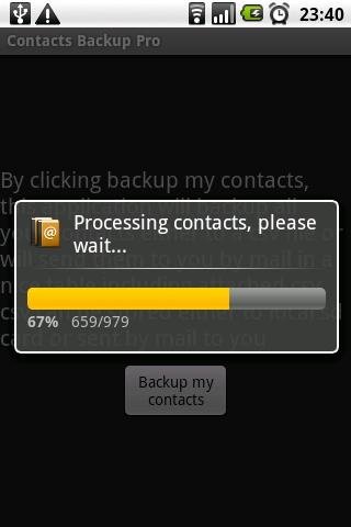 Contacts Backup Trial截图3