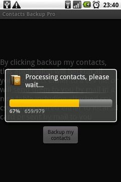 Contacts Backup Trial截图