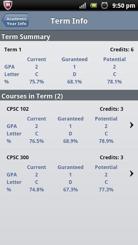 MyGPA - GPA Calculator截图5