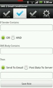 SMS 2 Email Conditional截图