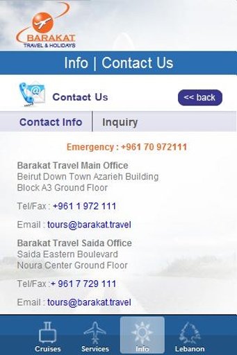 Barakat Travel Agency Lebanon截图2