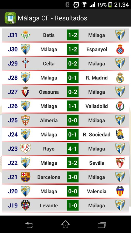 Malaga CF截图1