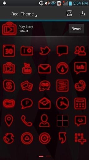 Next Launcher - Red Theme截图2