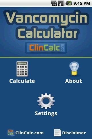 Vancomycin ClinCalc Lite截图2