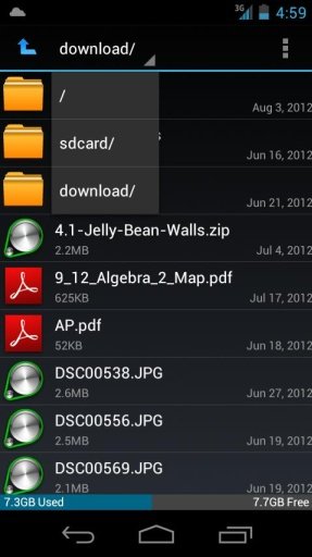 Pure ICS File Manager截图1