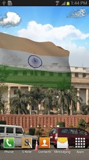 3d India Flag with Anthem截图4