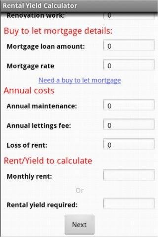 Rental Yield Calculator截图3