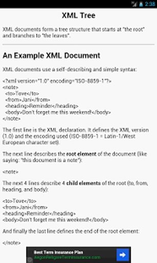 XML Tutorials截图4