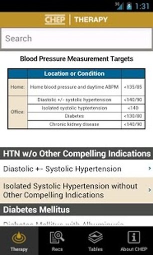 CHEP Canadian Hypertension Rec截图1