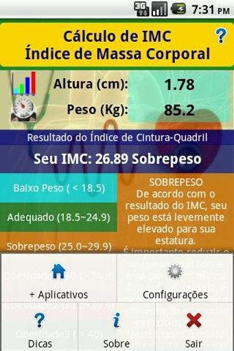 IMC: Índice de Massa Corporal截图3