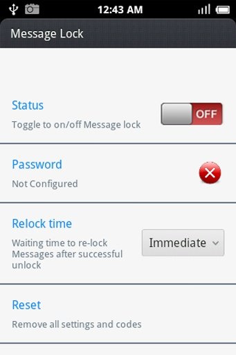 Messages Lock (SMS Lock)截图1