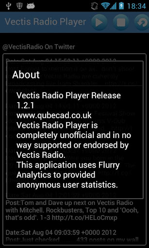 Vectis Radio Player截图1