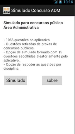 Simulado Concurso ADM截图4