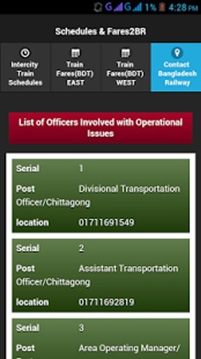Bangladesh Railway Fare &amp; Time截图4