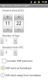 Flight Duty Calculator (Light)截图5