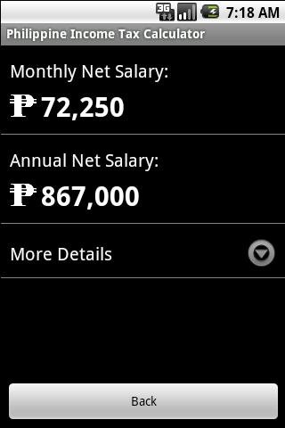 Phil. Income Tax Calculator截图2